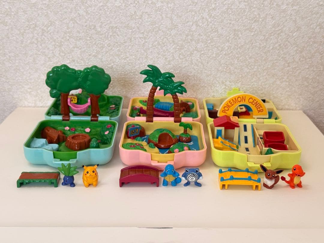 初代ポケモン　ちびポケハウス　1997 当時物　５点まとめ売り　カントー