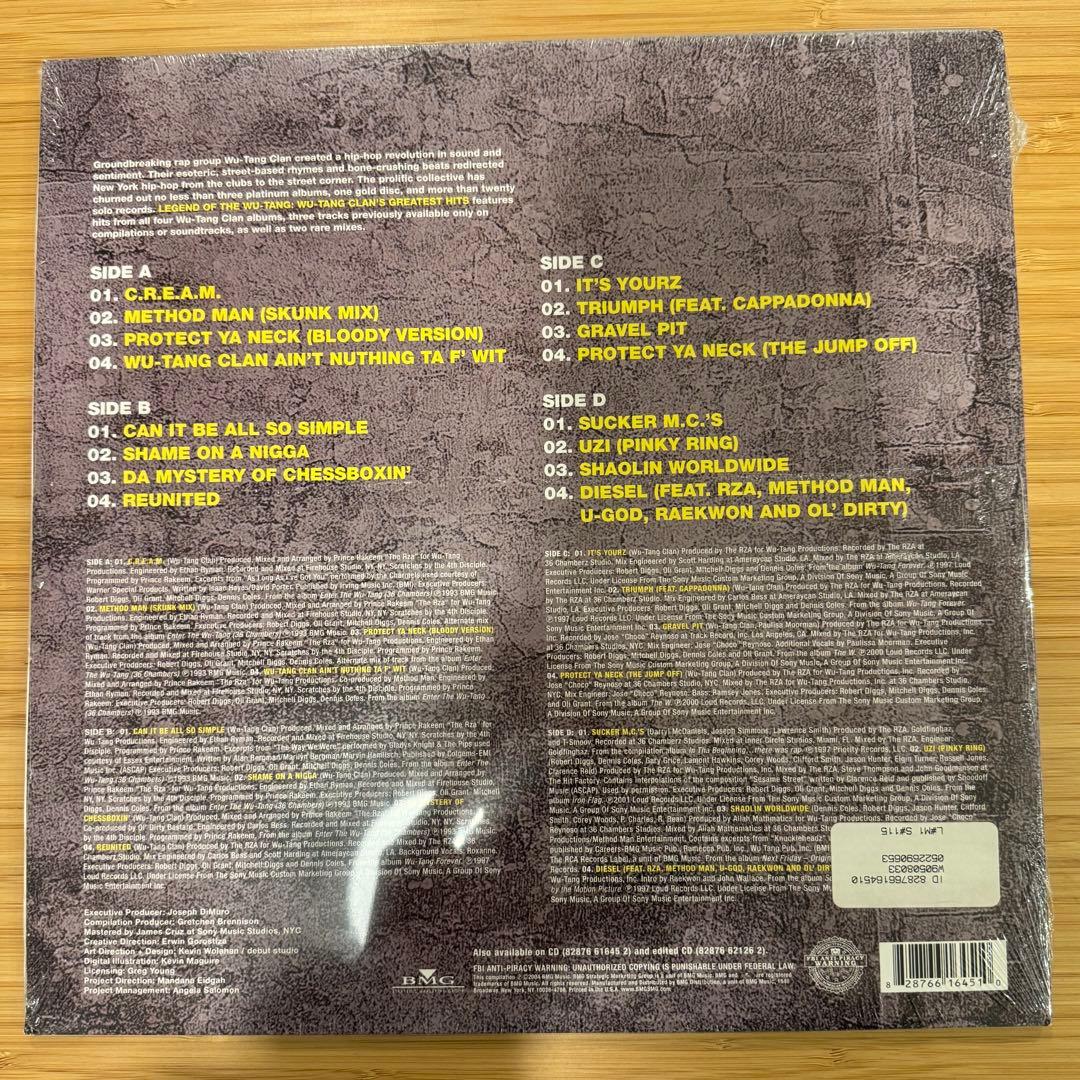【人気盤・新品】LEGEND OF THE WU-TANG 2LP