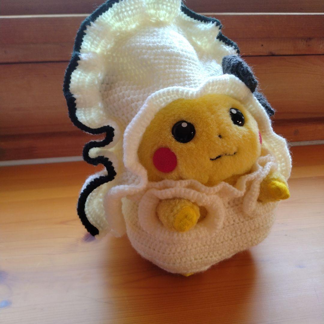 ケイピカチュウ 編みぐるみ 牡蠣風ハンドメイド