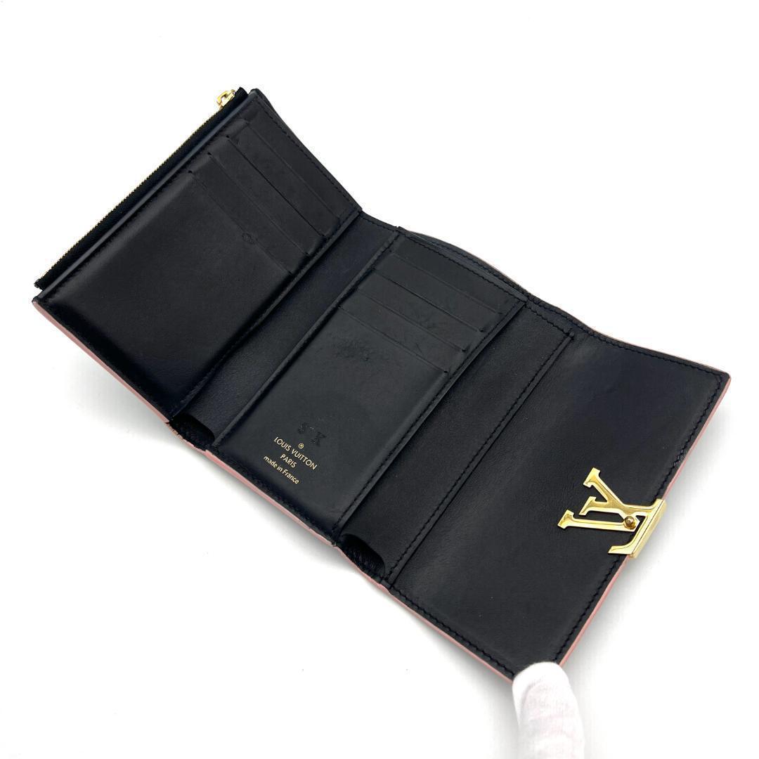 【極美品】ルイヴィトン ポルトフォイユ カプシーヌ コンパクト 黒 A646