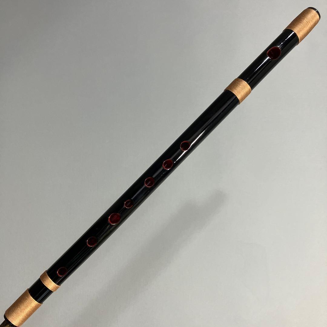 【篠笛八本調子 C管】 唄物　ドレミ調　天地糸巻 西洋音階 竹笛 M8-294