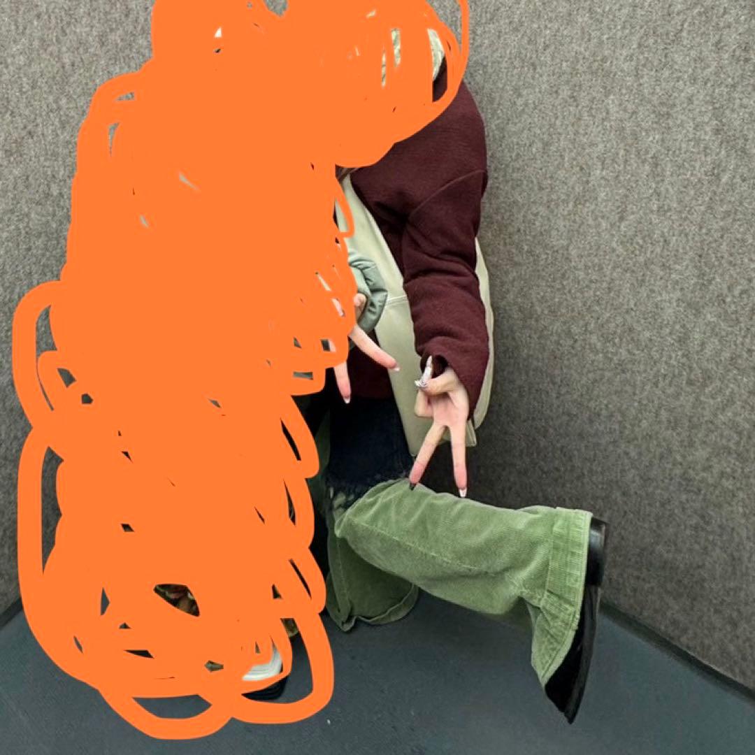 ROLLA'S フレアロングパンツ グリーン
