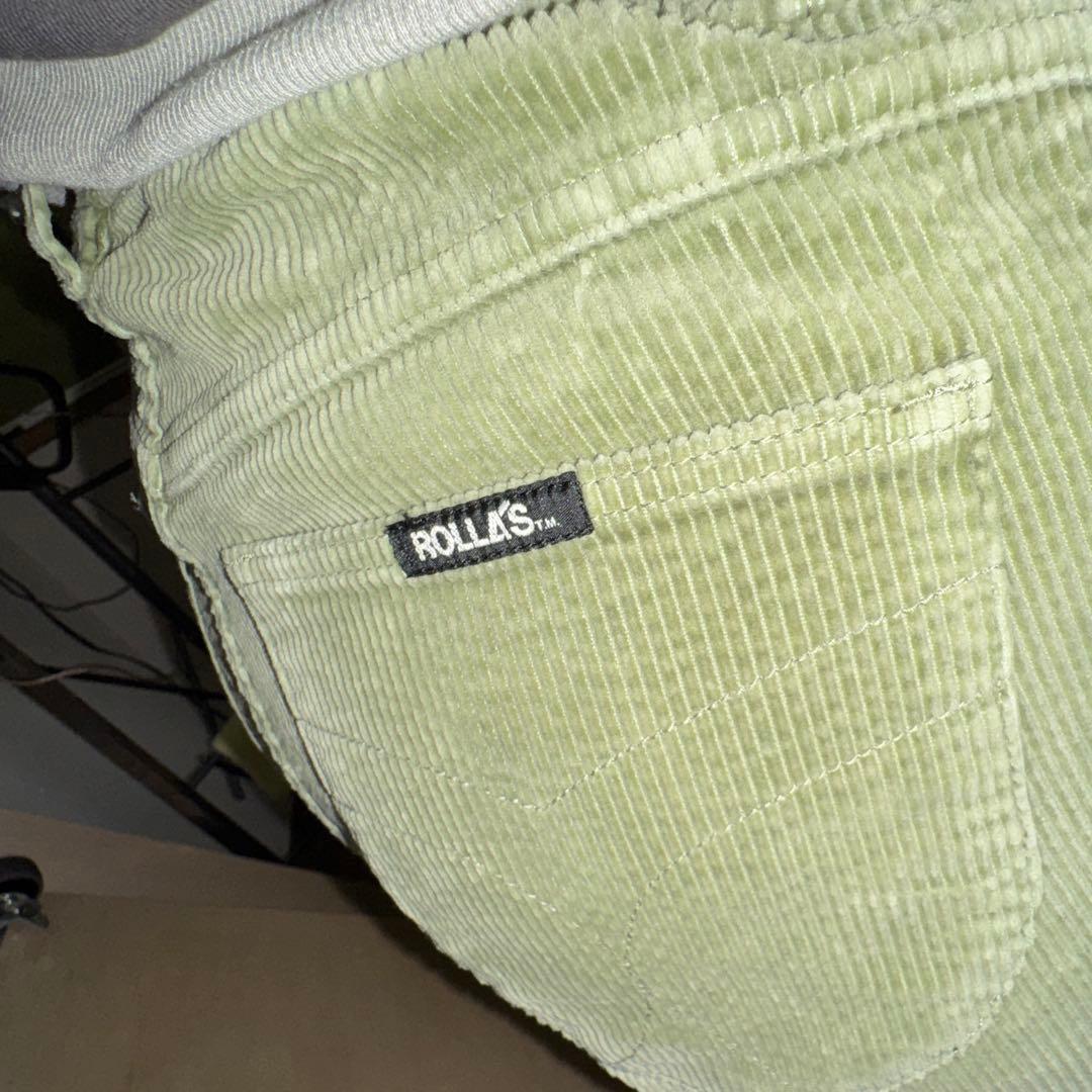 ROLLA'S フレアロングパンツ グリーン