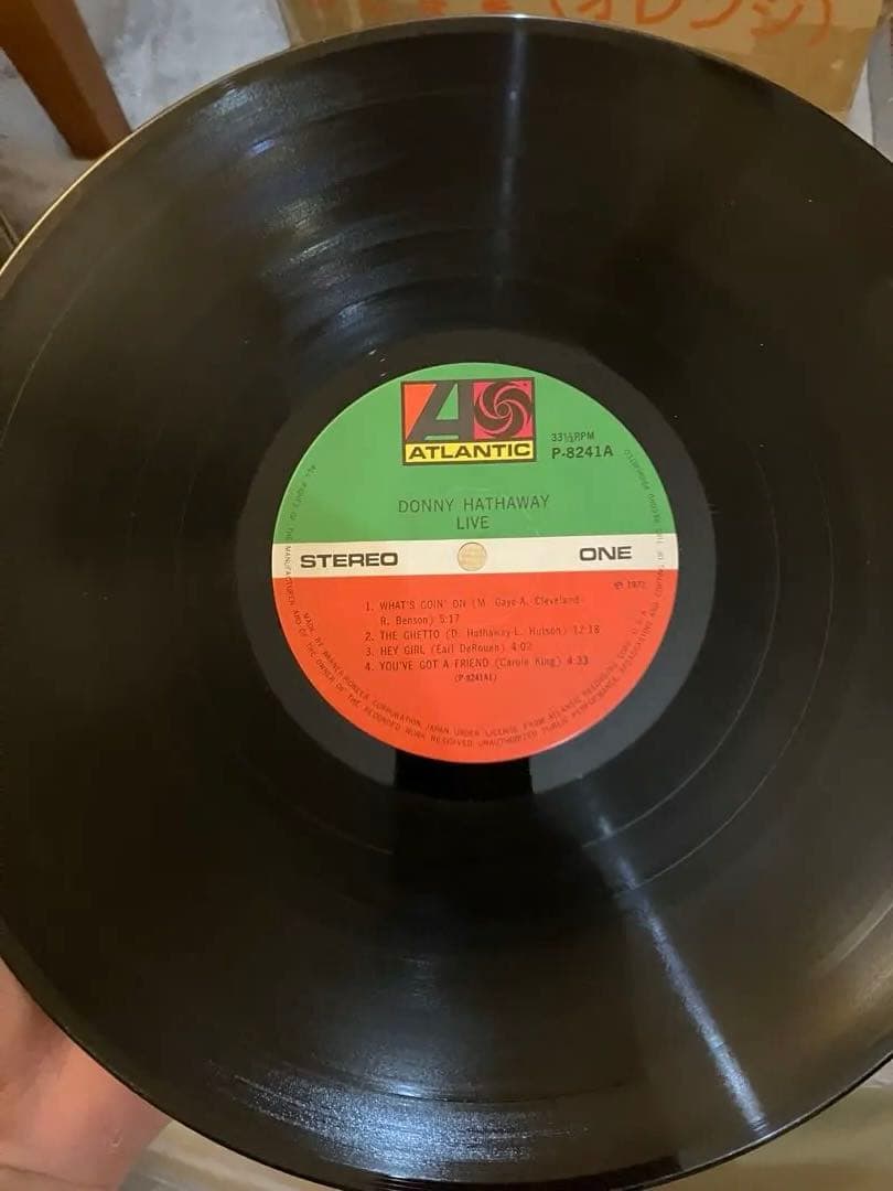 国内盤　日本盤 　donny hathaway live ダニー・ハサウェイ