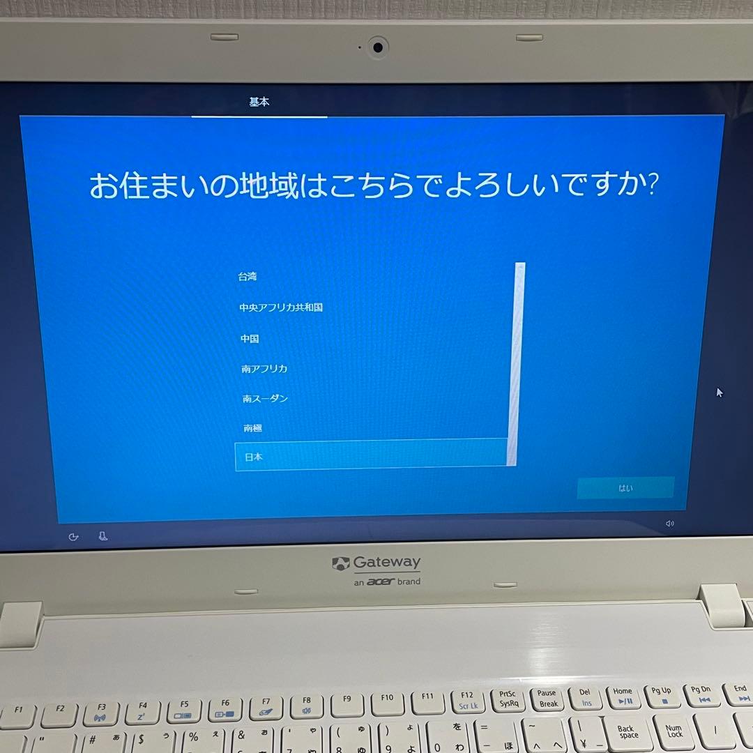 Gateway ノートパソコン NE NE574-S58G/F マーブルホワイト