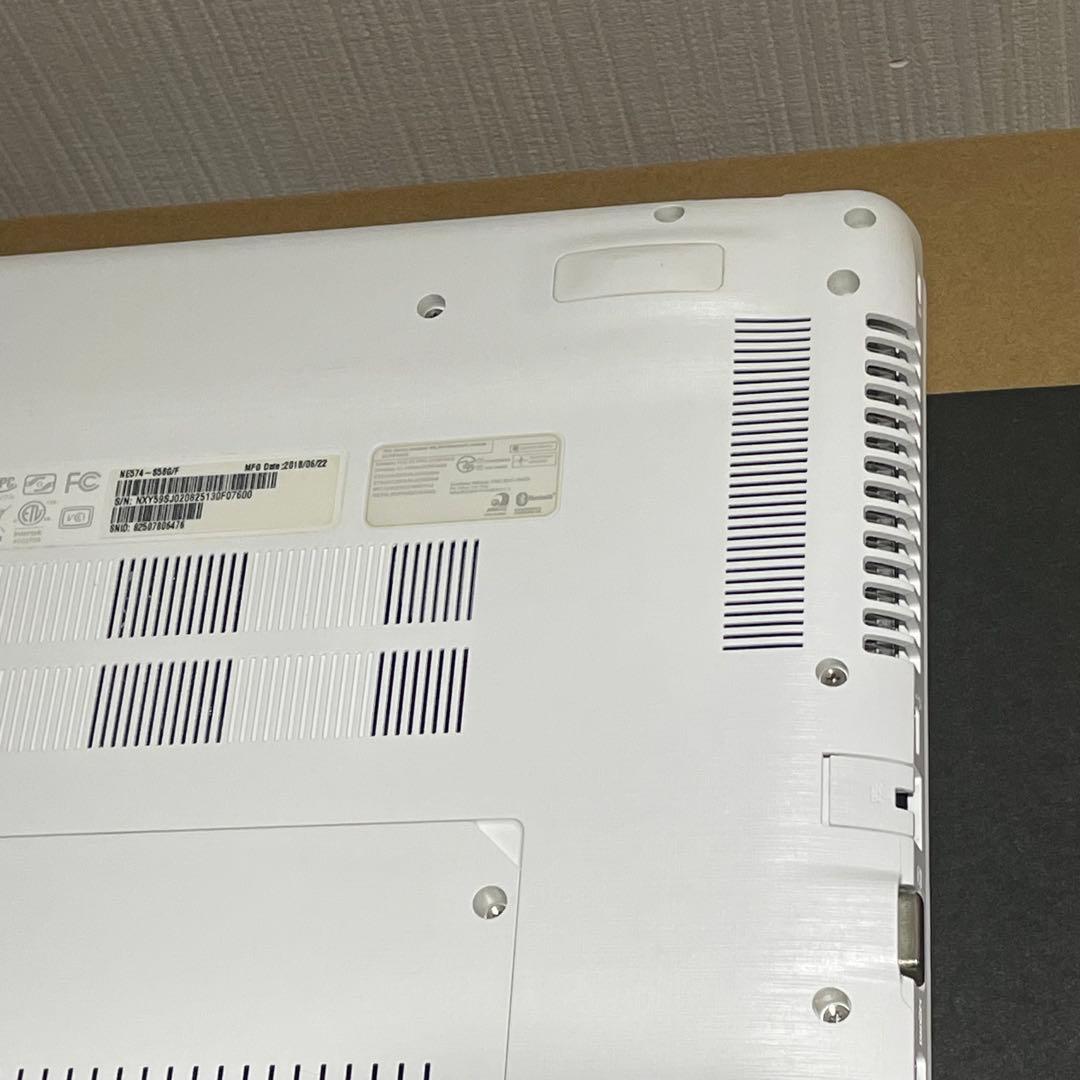 Gateway ノートパソコン NE NE574-S58G/F マーブルホワイト