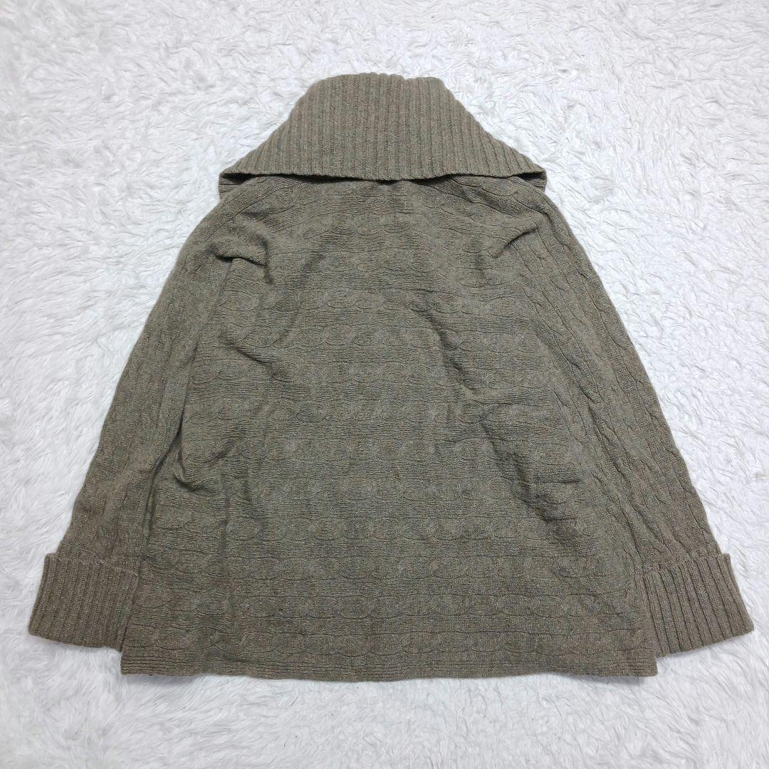 ✨レアデザイン✨ラルフローレン　カーデ　ポンチョ　ケーブルニット　カシミヤ混　M