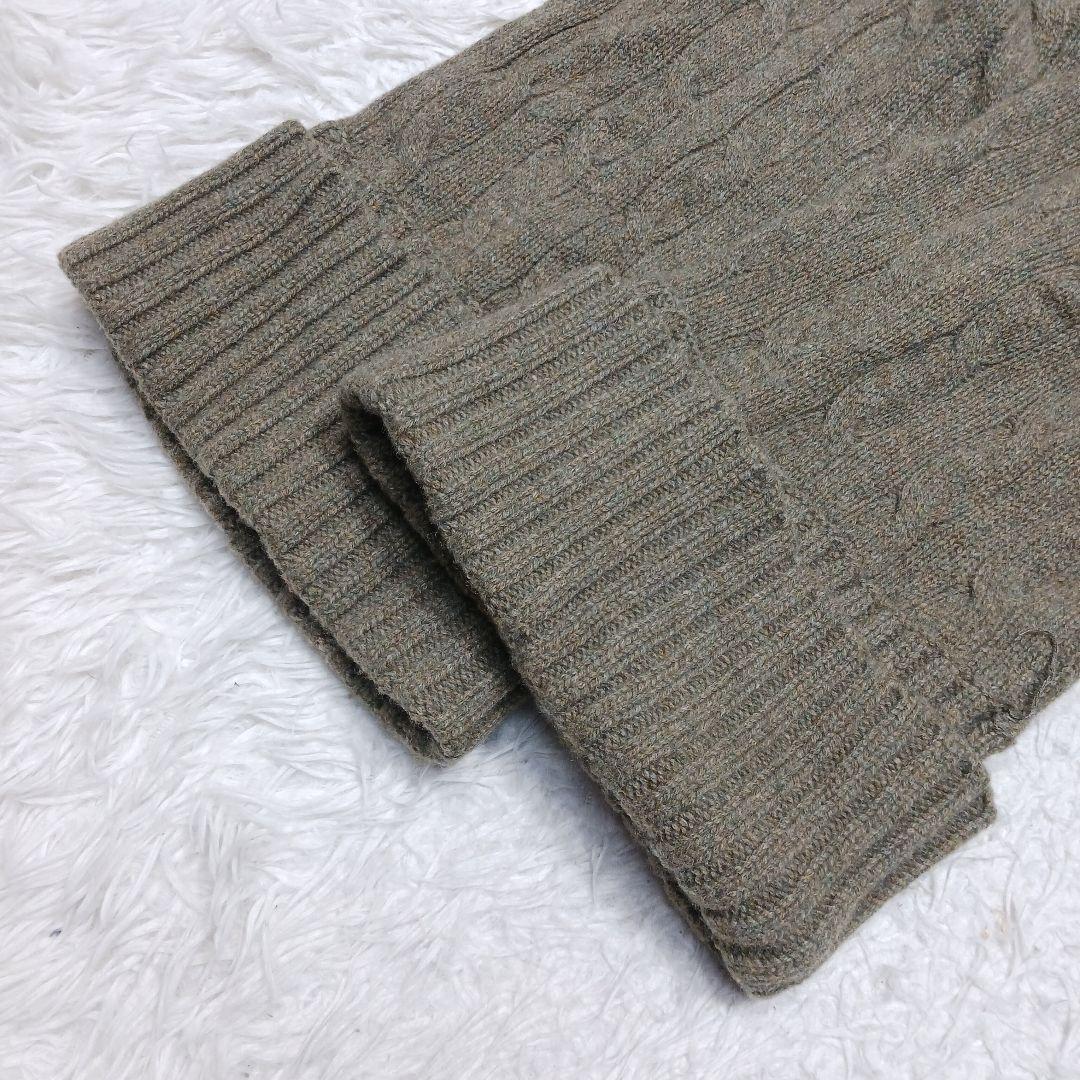 ✨レアデザイン✨ラルフローレン　カーデ　ポンチョ　ケーブルニット　カシミヤ混　M