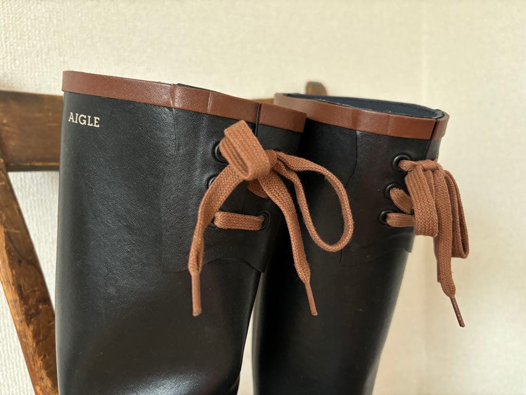 エーグル / AIGLE 黒 長靴