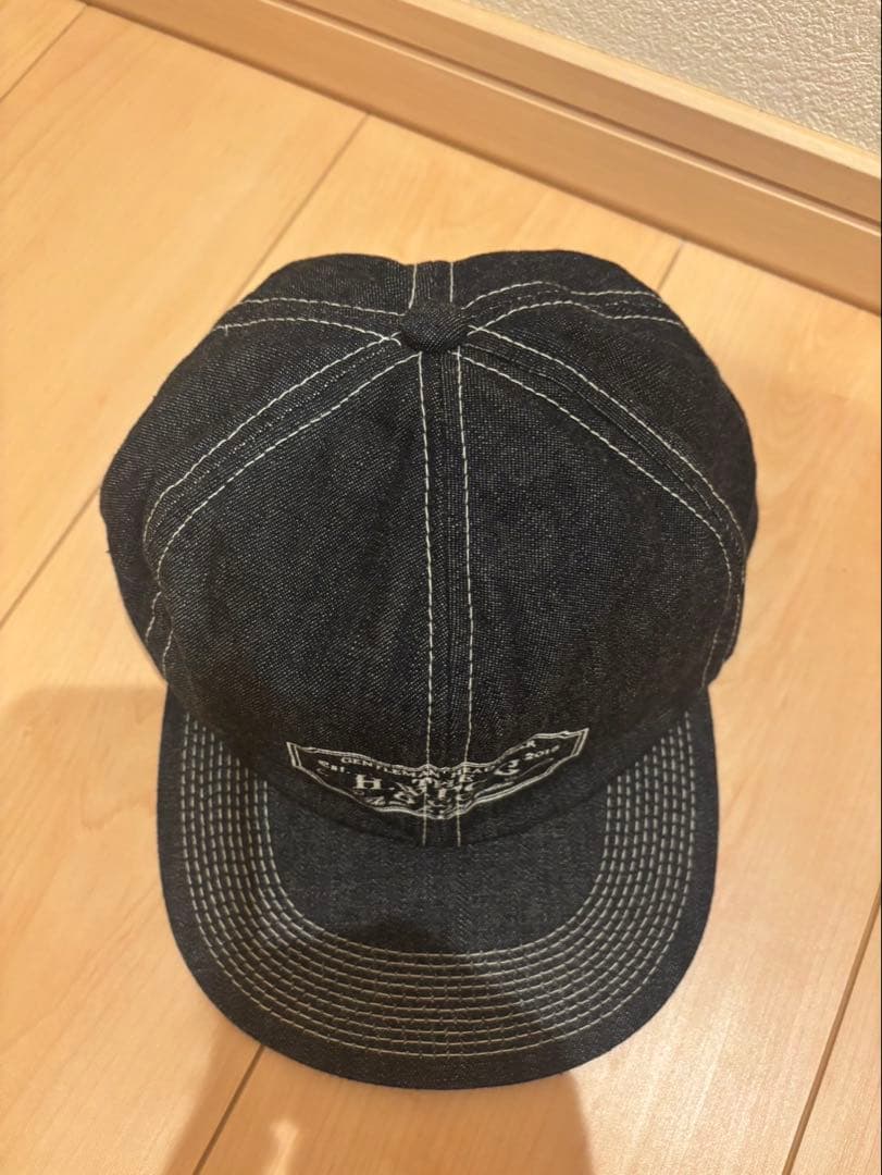 H.W.DOC & CO. デニムワークキャップ　インディゴ美品　size38
