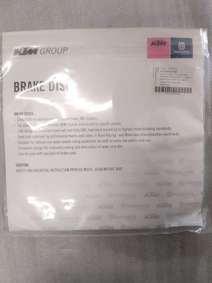 KTM　BRAKE DISC FRONT D=240MM