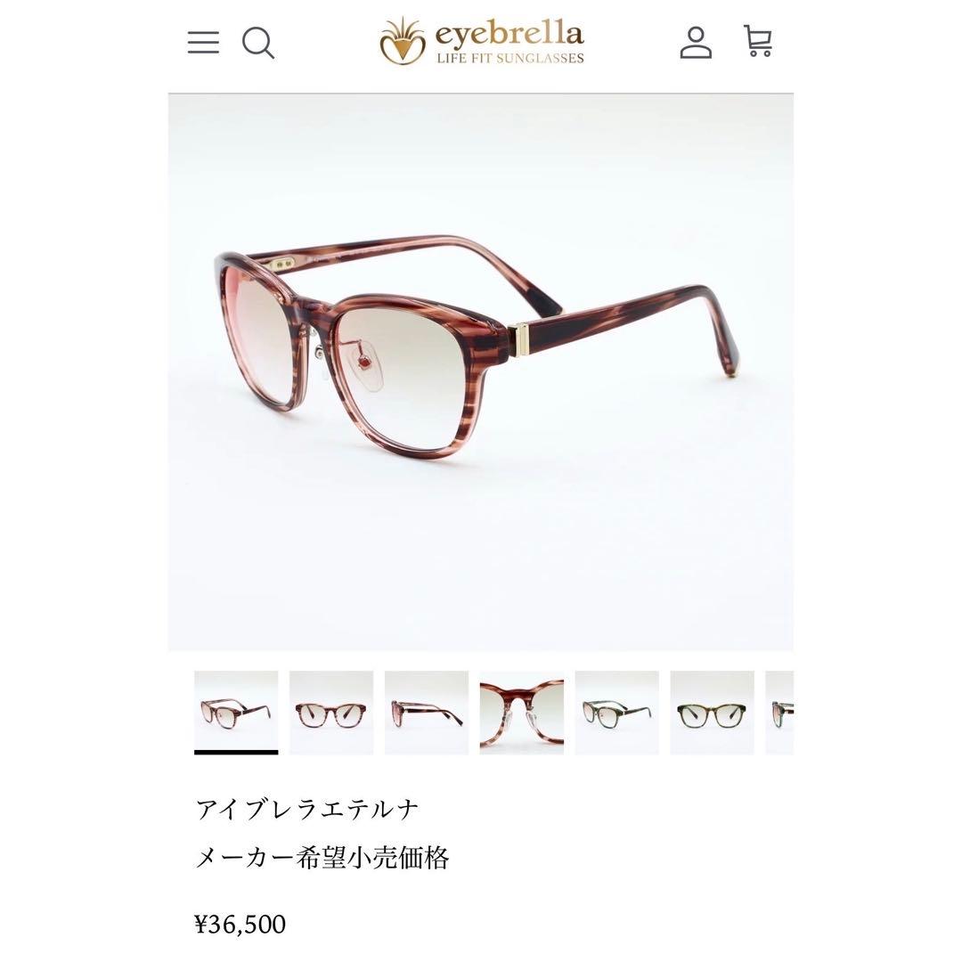 アイブレラエテルナ 多機能レンズ サングラス eyebrella 美品 ケース付