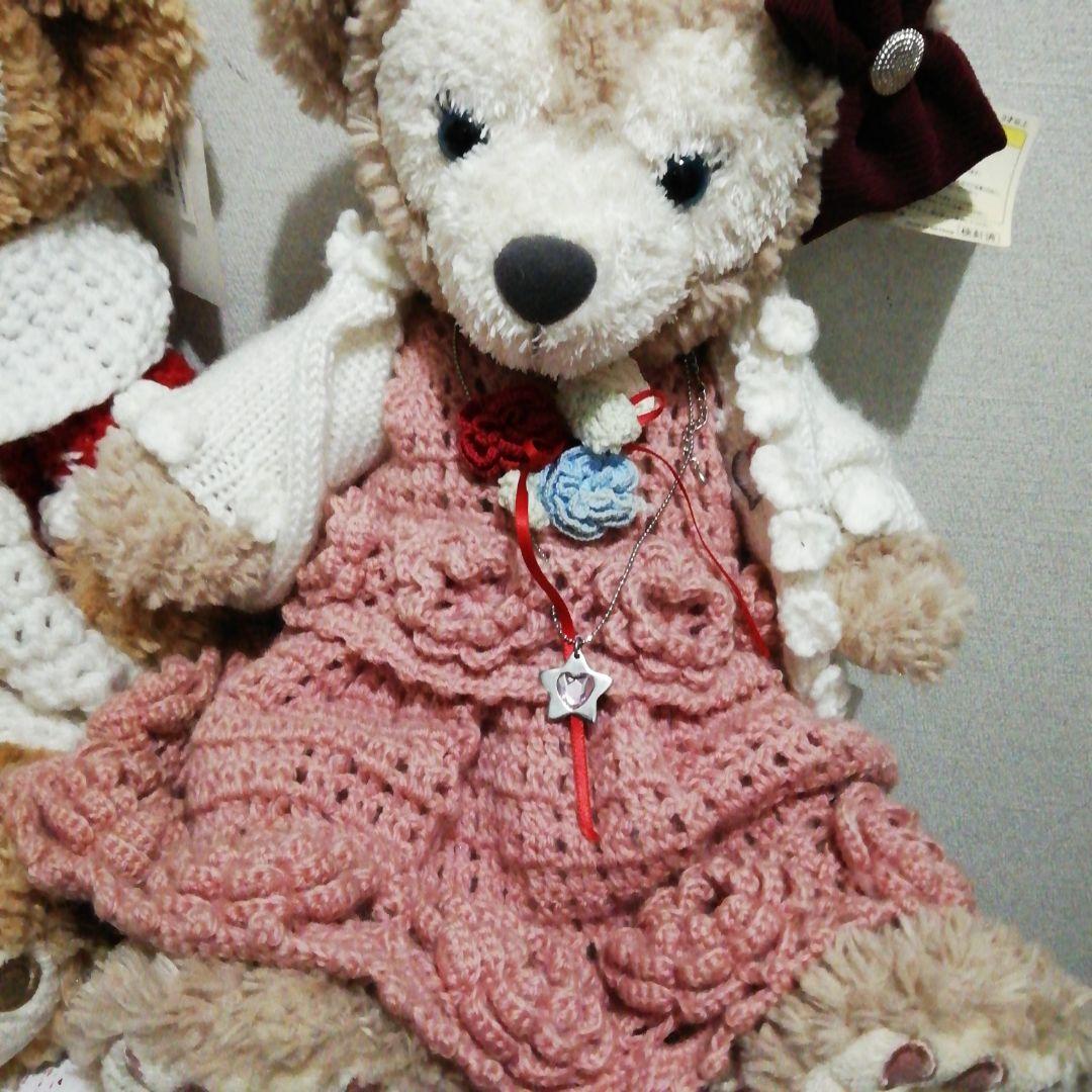 ダッフィー　シェリーメイ　手編みのお洋服つき