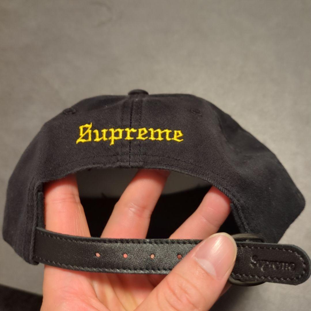 Supreme コットン　キャップ　ブラック　ドラゴン