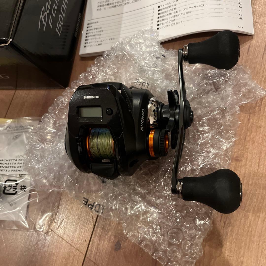 【美品】シマノ バルケッタ Fカスタム 150DHXG 右　PE0.8号付