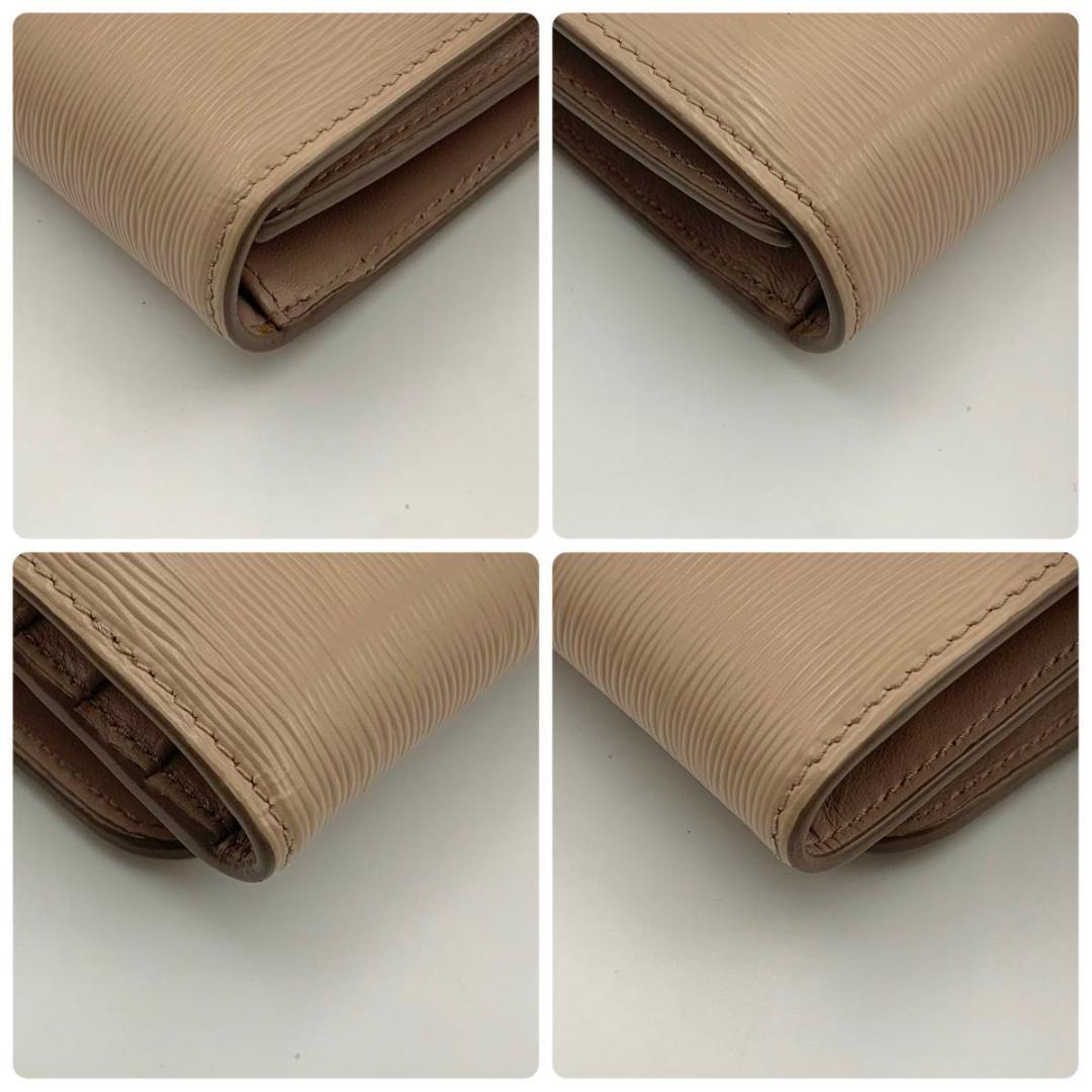 鑑定済み 箱付き プラダ 財布 ヴィッテロムーブ レザー コンパクト ピンク