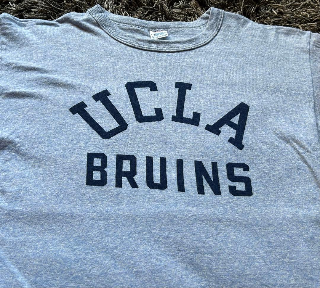 80sチャンピオントリコタグTシャツLアメリカ製 染み込みUCLA