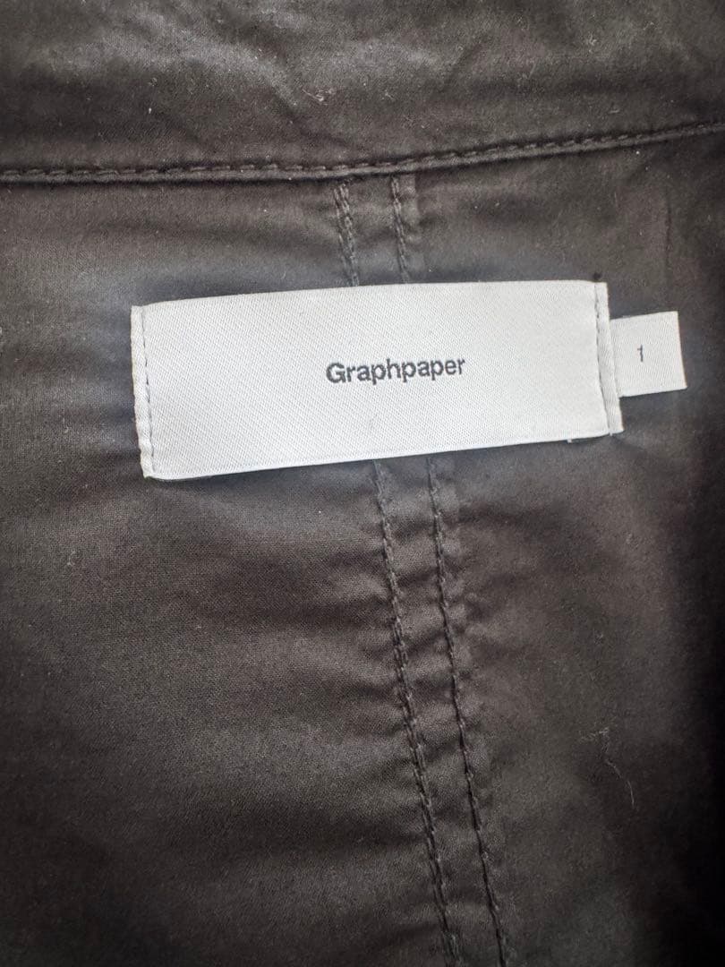 Graphpaper Garment Dyed ダブルジャケット ブラック