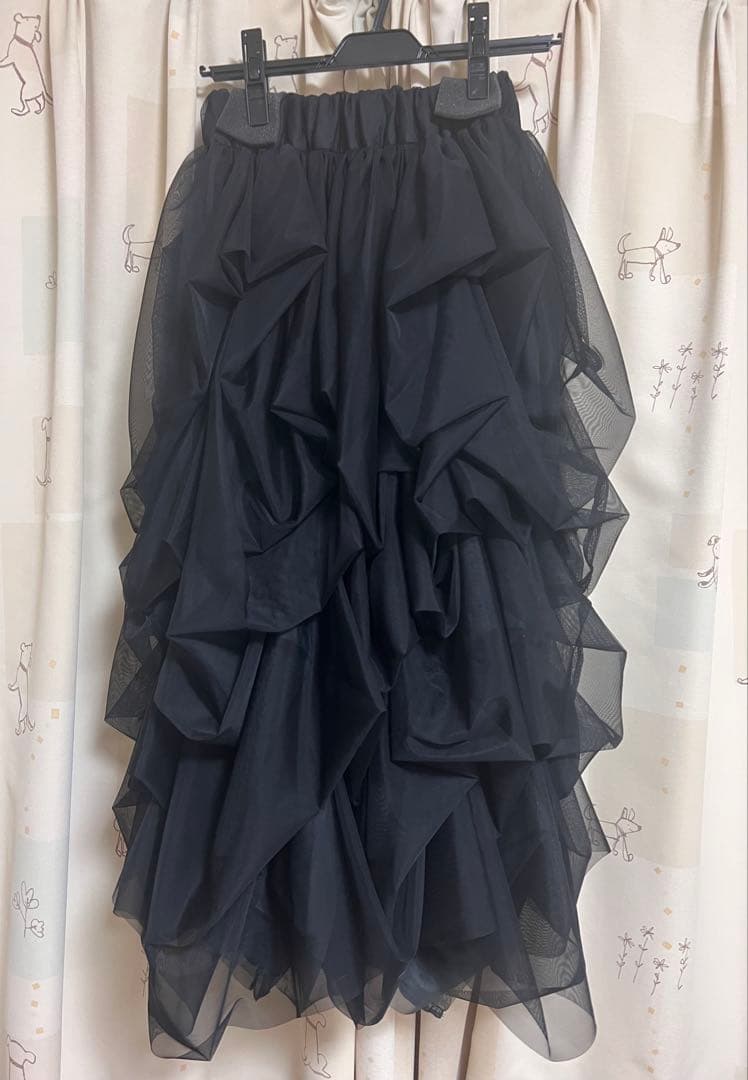 THE TOE Iris Tulle Skirt black XS 新品