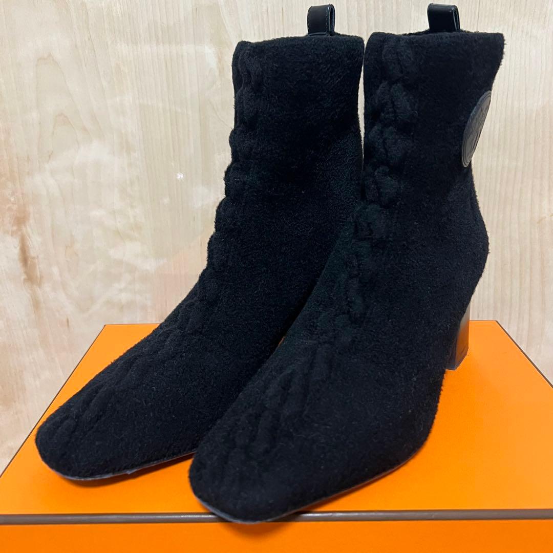 HERMES エルメス ショートブーツ ヴォルヴェール60 39