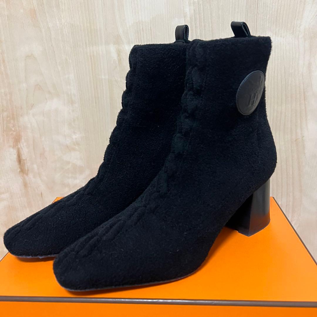 HERMES エルメス ショートブーツ ヴォルヴェール60 39