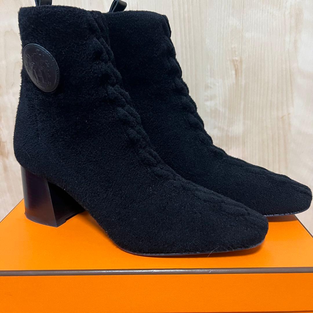 HERMES エルメス ショートブーツ ヴォルヴェール60 39