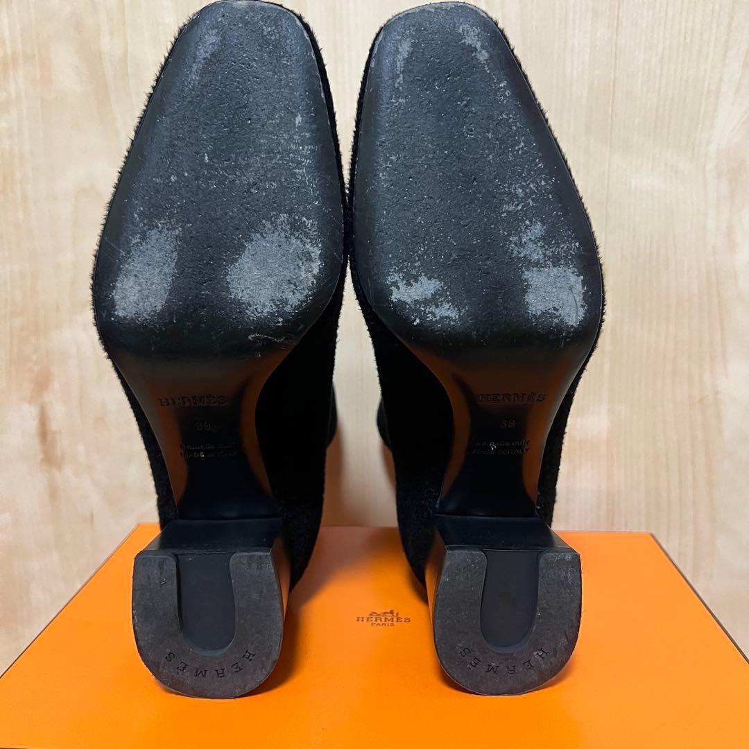 HERMES エルメス ショートブーツ ヴォルヴェール60 39