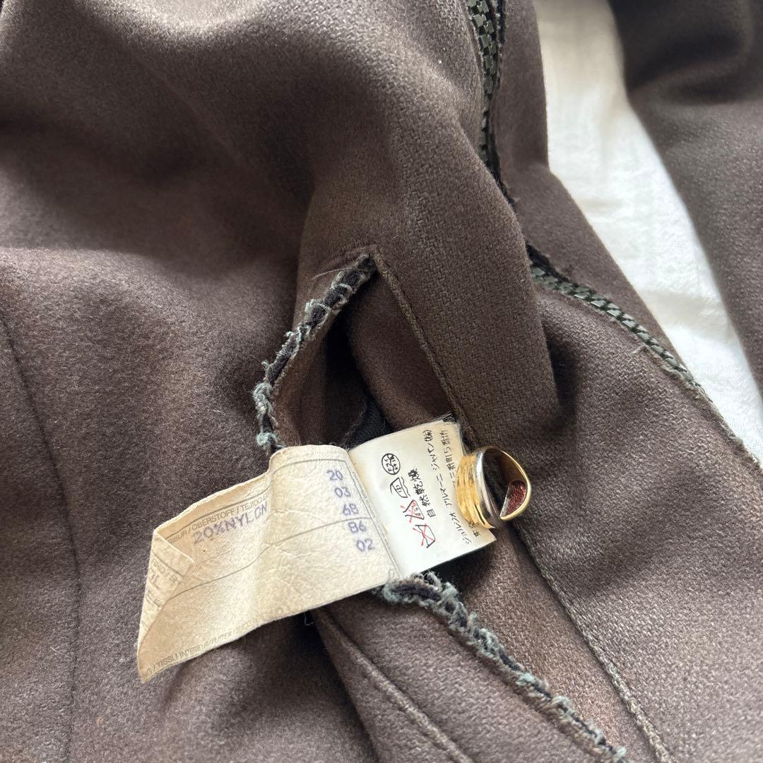名作　90s emporio armani 変形ロングコート