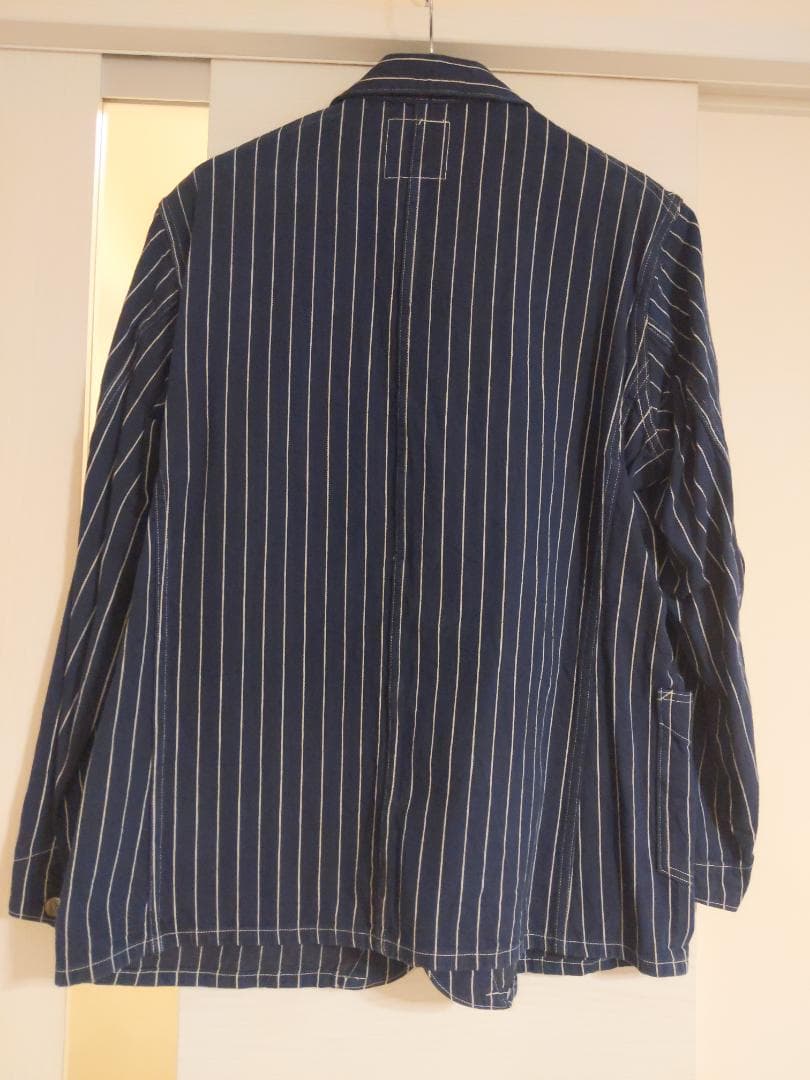 HEADLIGHT 東洋エンタープライズ 美品ネイビー ストライプ カバーオール