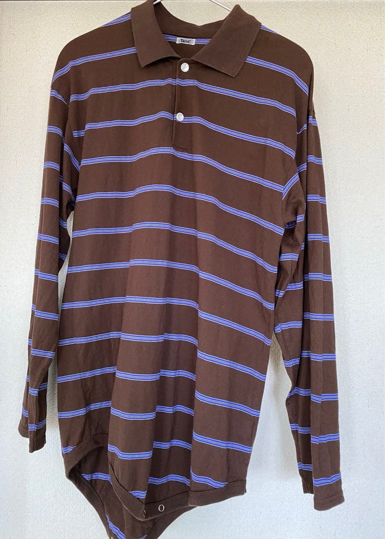 超人気TanC TOKYO STRIPEPOLO ROMPERS トップス
