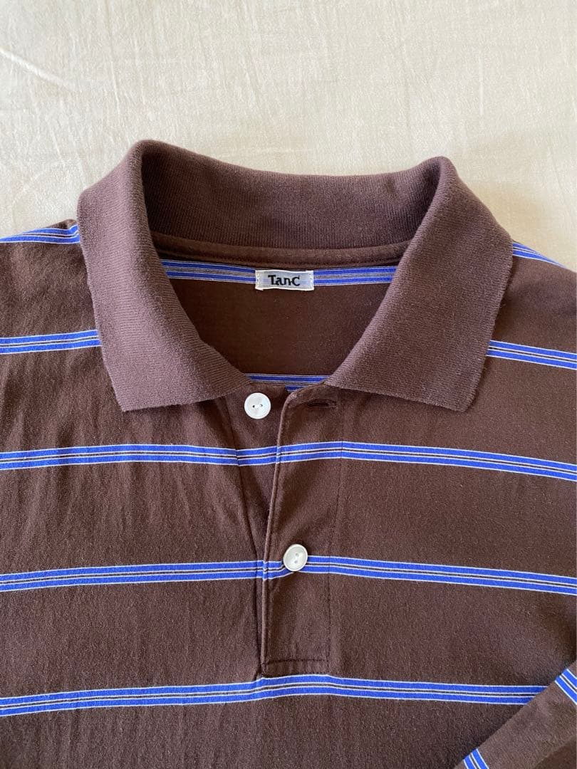 超人気TanC TOKYO STRIPEPOLO ROMPERS トップス