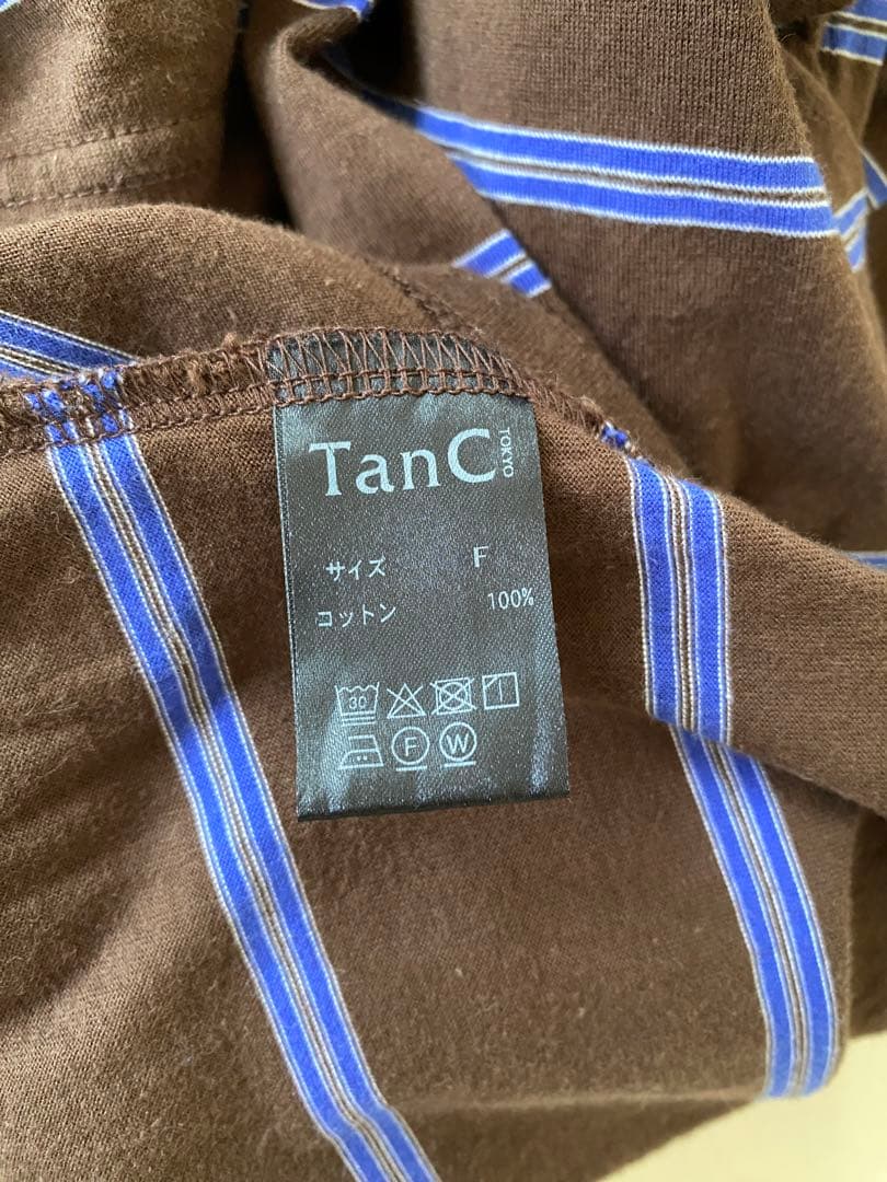 超人気TanC TOKYO STRIPEPOLO ROMPERS トップス
