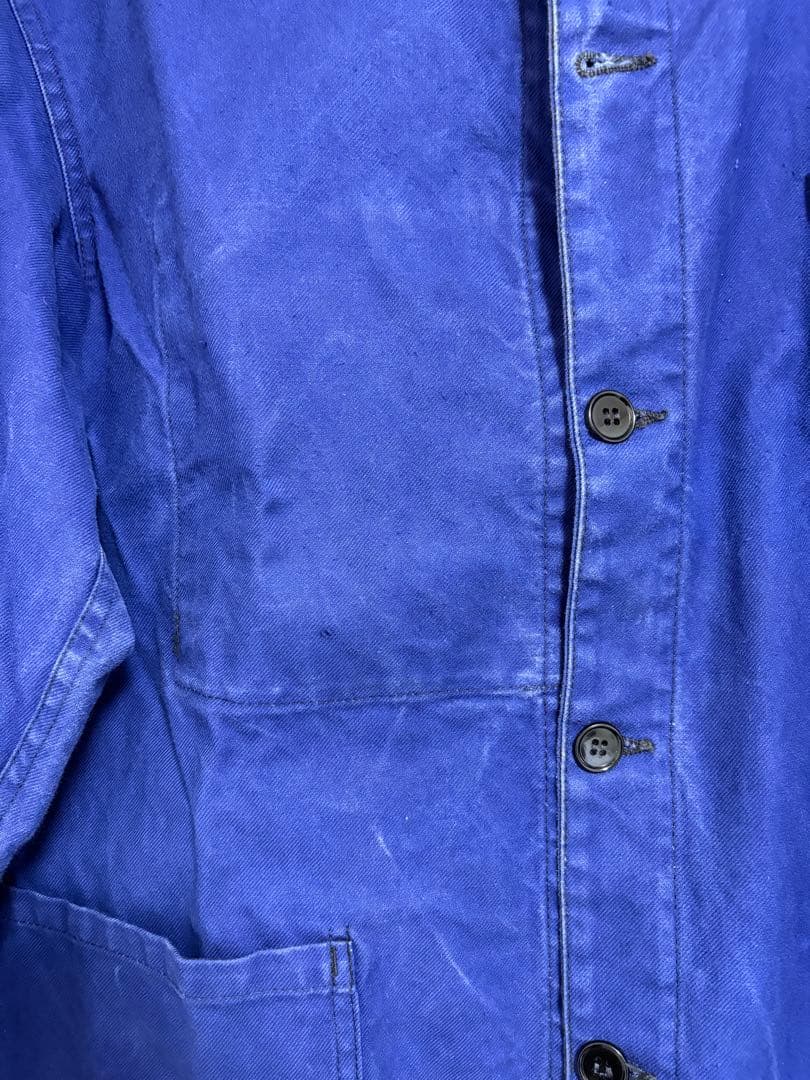 60s ヴィンテージ フレンチワークジャケット カバーオール ブルー