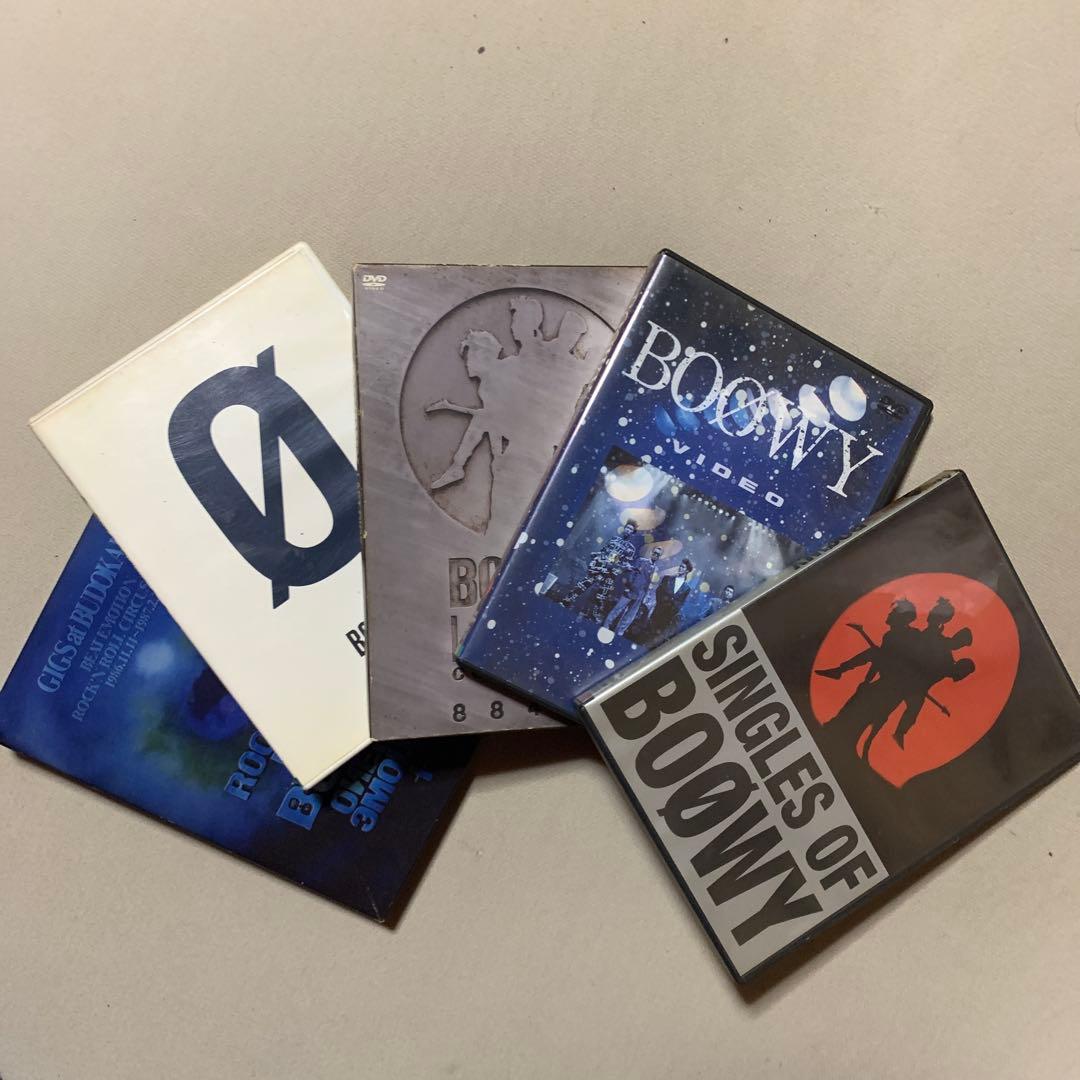 BOOWY ライブDVD&クリップ集 5点セット