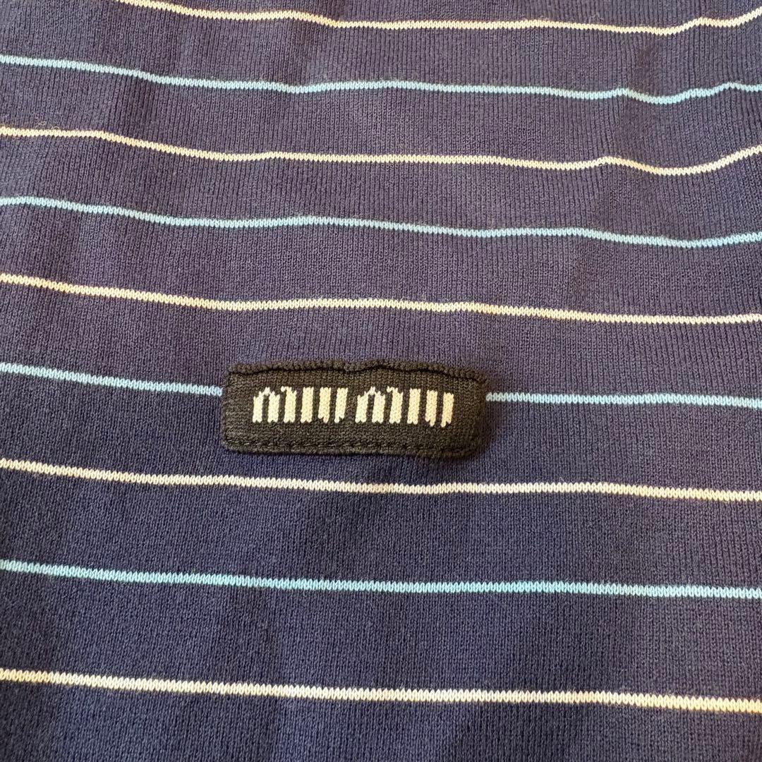 【みっさ】miu miu ミュウミュウ 正規品 クロップドTシャツ