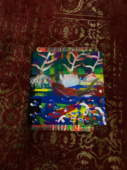 絵の具アート