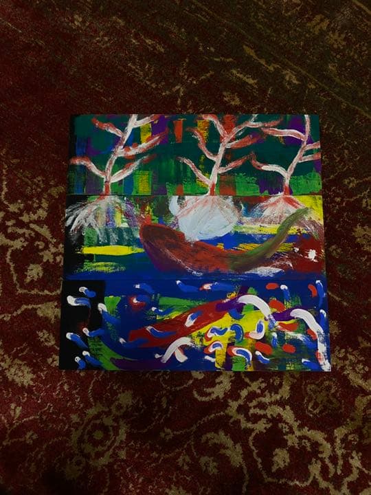 絵の具アート