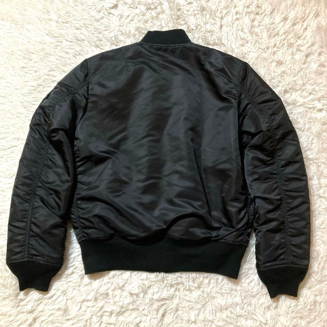【良品・XL】アルファ　MA-1 ブラック 現行タグ20004-401