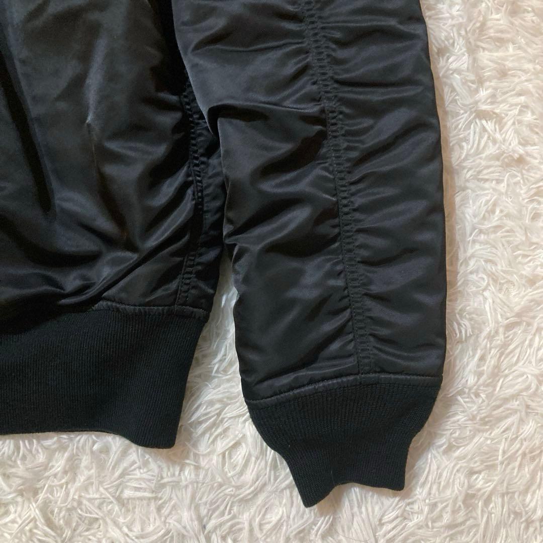 【良品・XL】アルファ　MA-1 ブラック 現行タグ20004-401