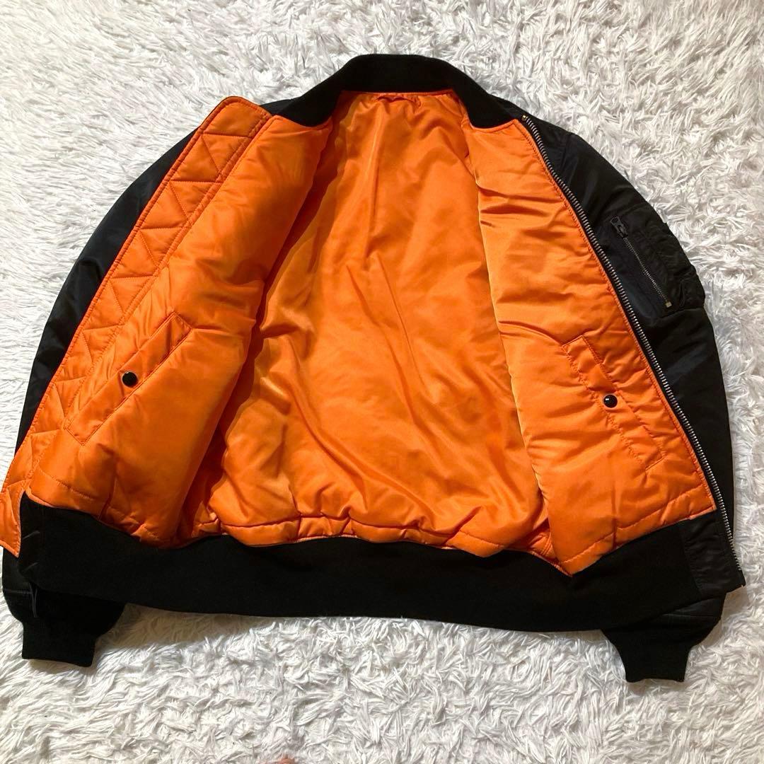 【良品・XL】アルファ　MA-1 ブラック 現行タグ20004-401
