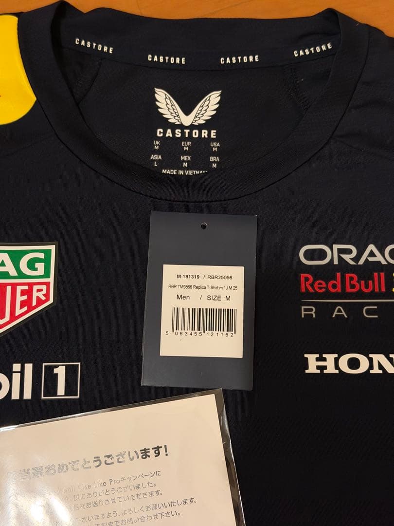 正規 レッドブル レーシング レプリカ Tシャツ 2025 ネイビー Mサイズ