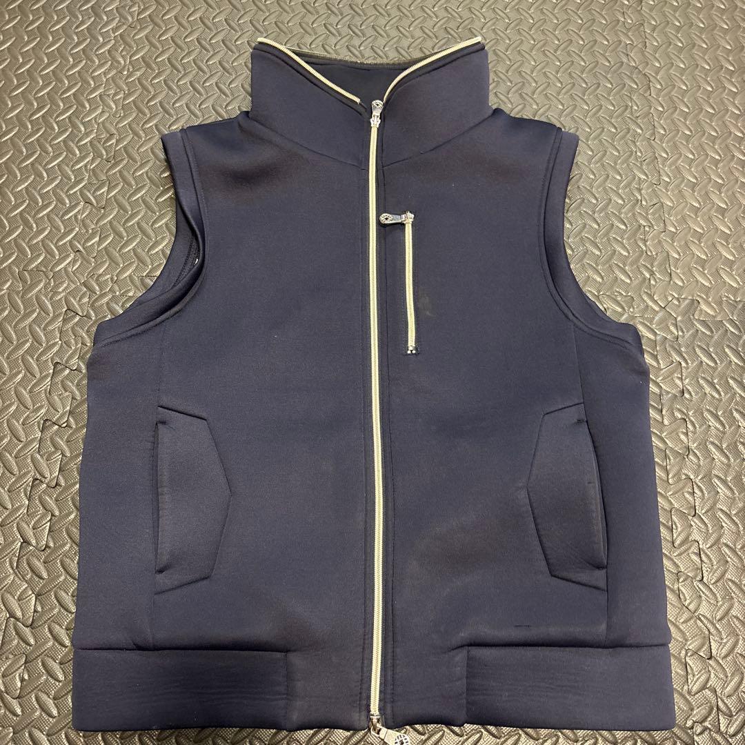 muta MARINEベスト ネイビー フロントジッパー