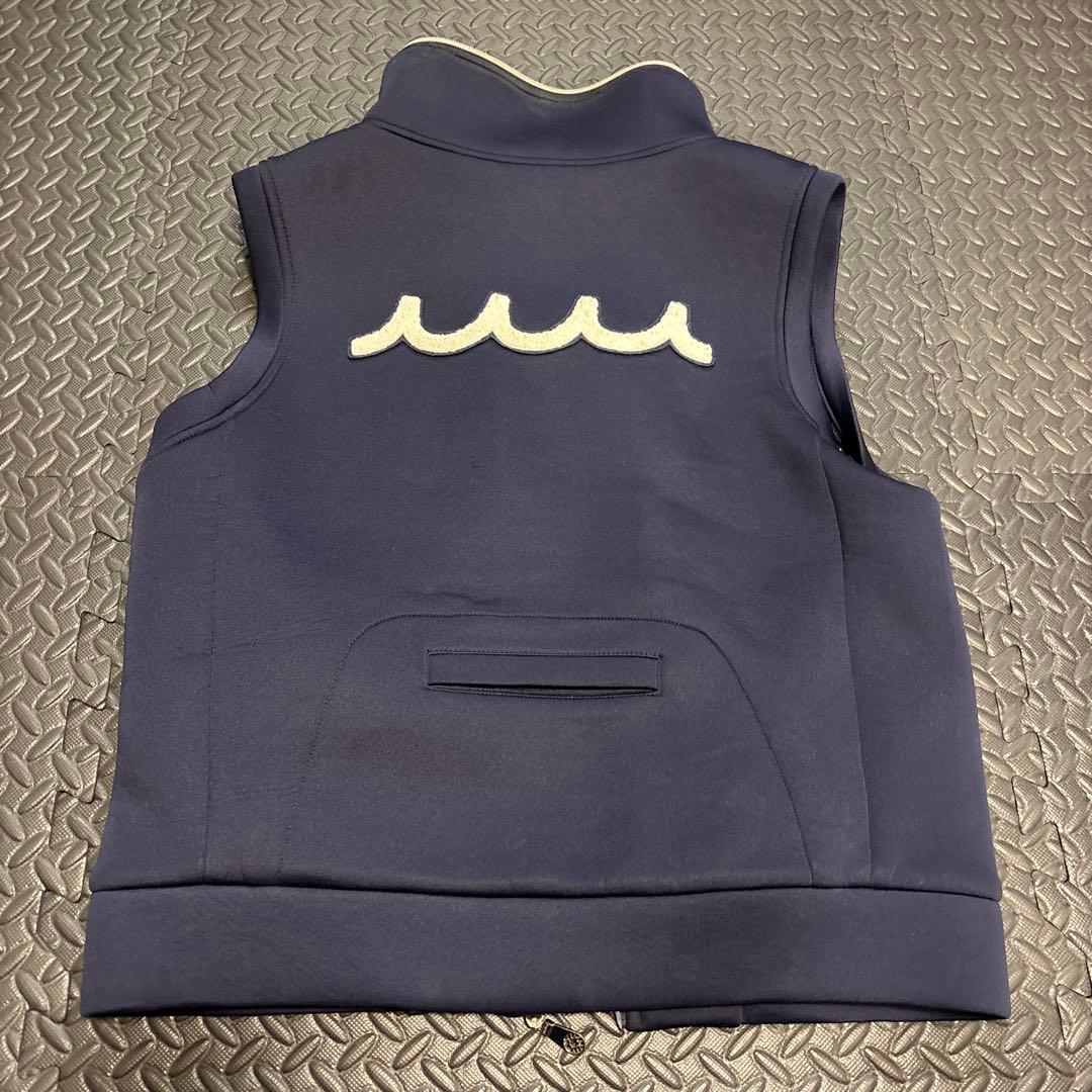 muta MARINEベスト ネイビー フロントジッパー