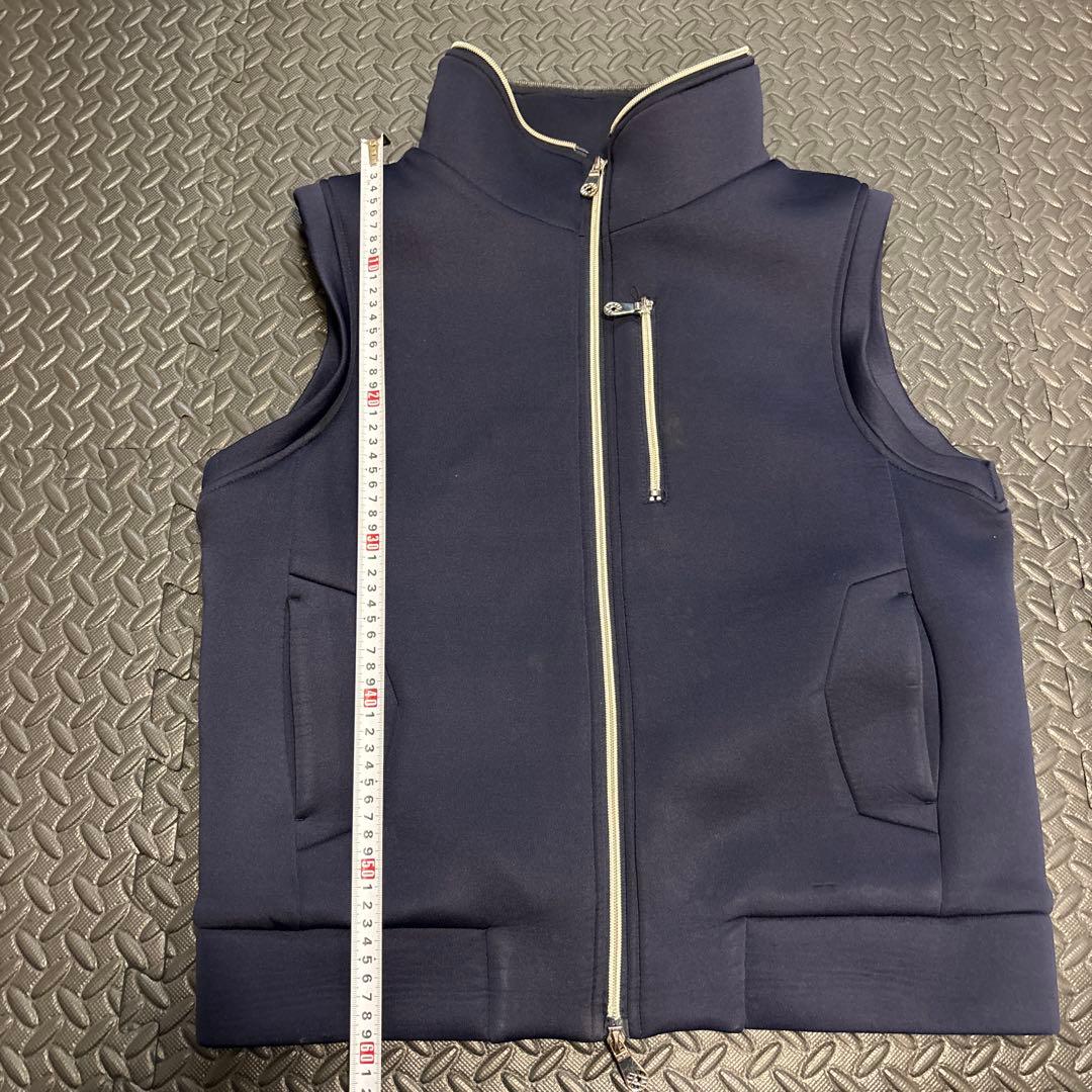 muta MARINEベスト ネイビー フロントジッパー