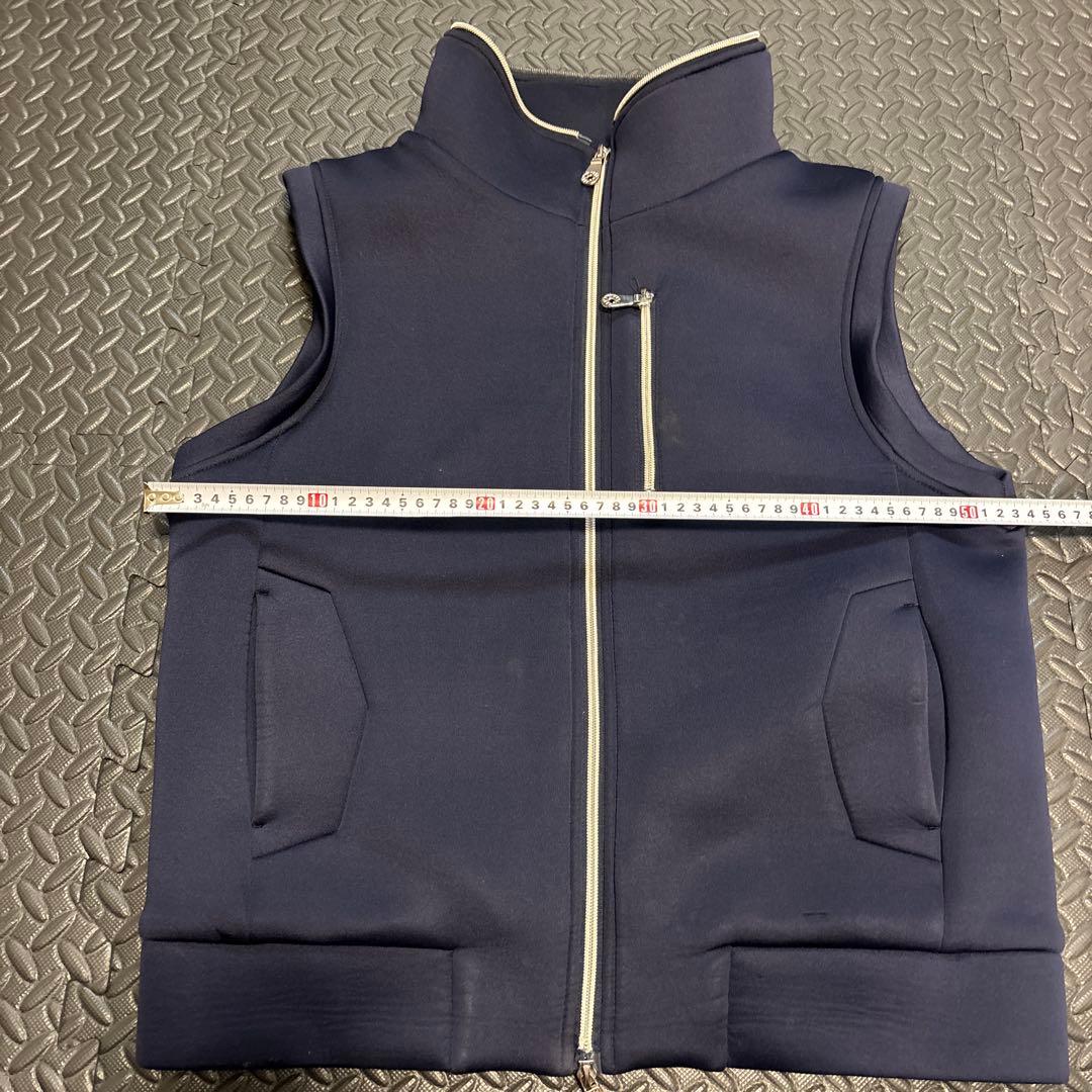 muta MARINEベスト ネイビー フロントジッパー