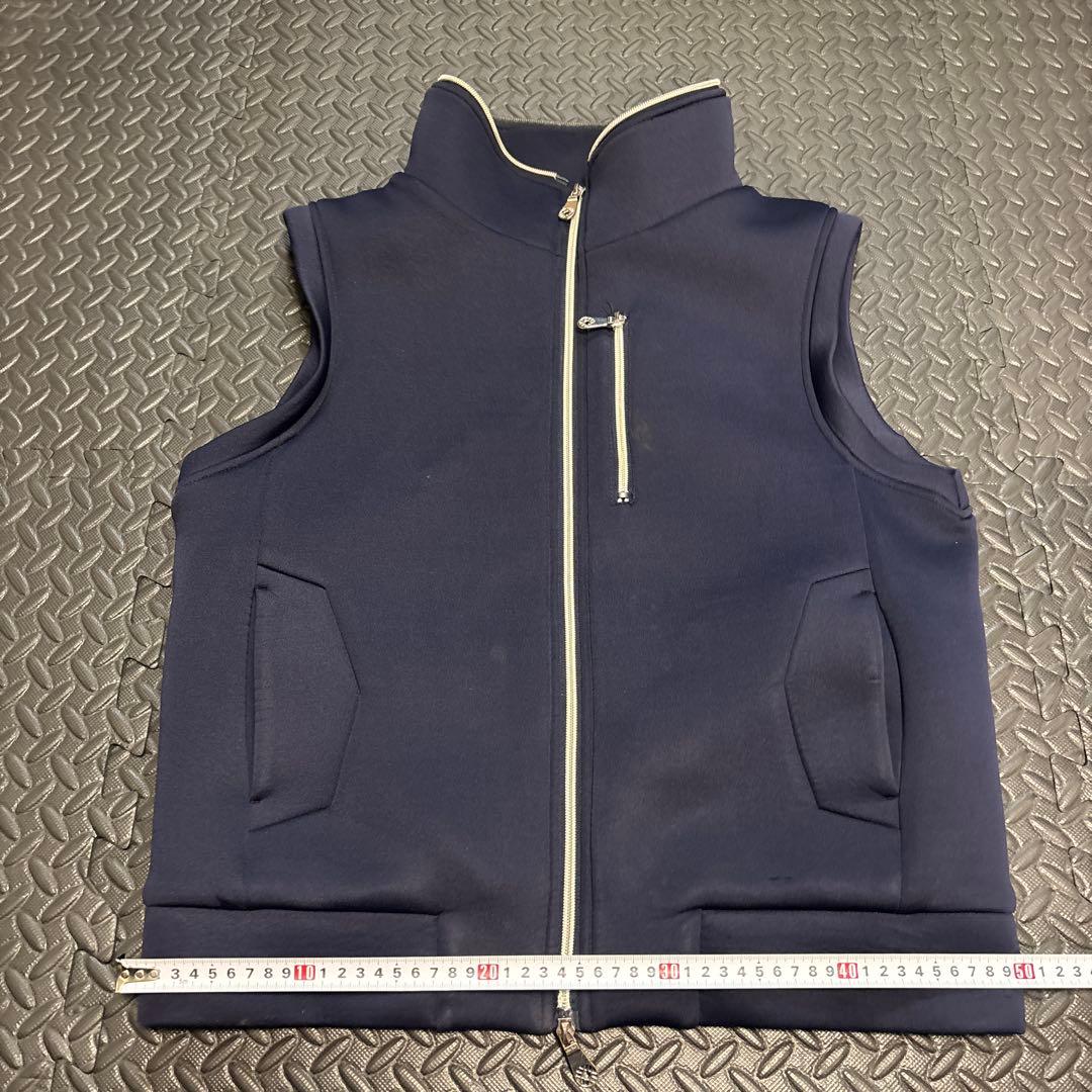 muta MARINEベスト ネイビー フロントジッパー