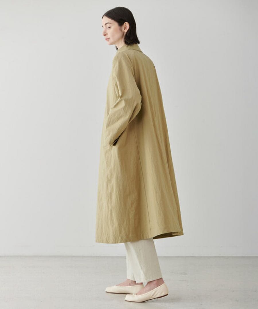 LE GLAZIK | ナイロンカルゼ バルマカーンコート