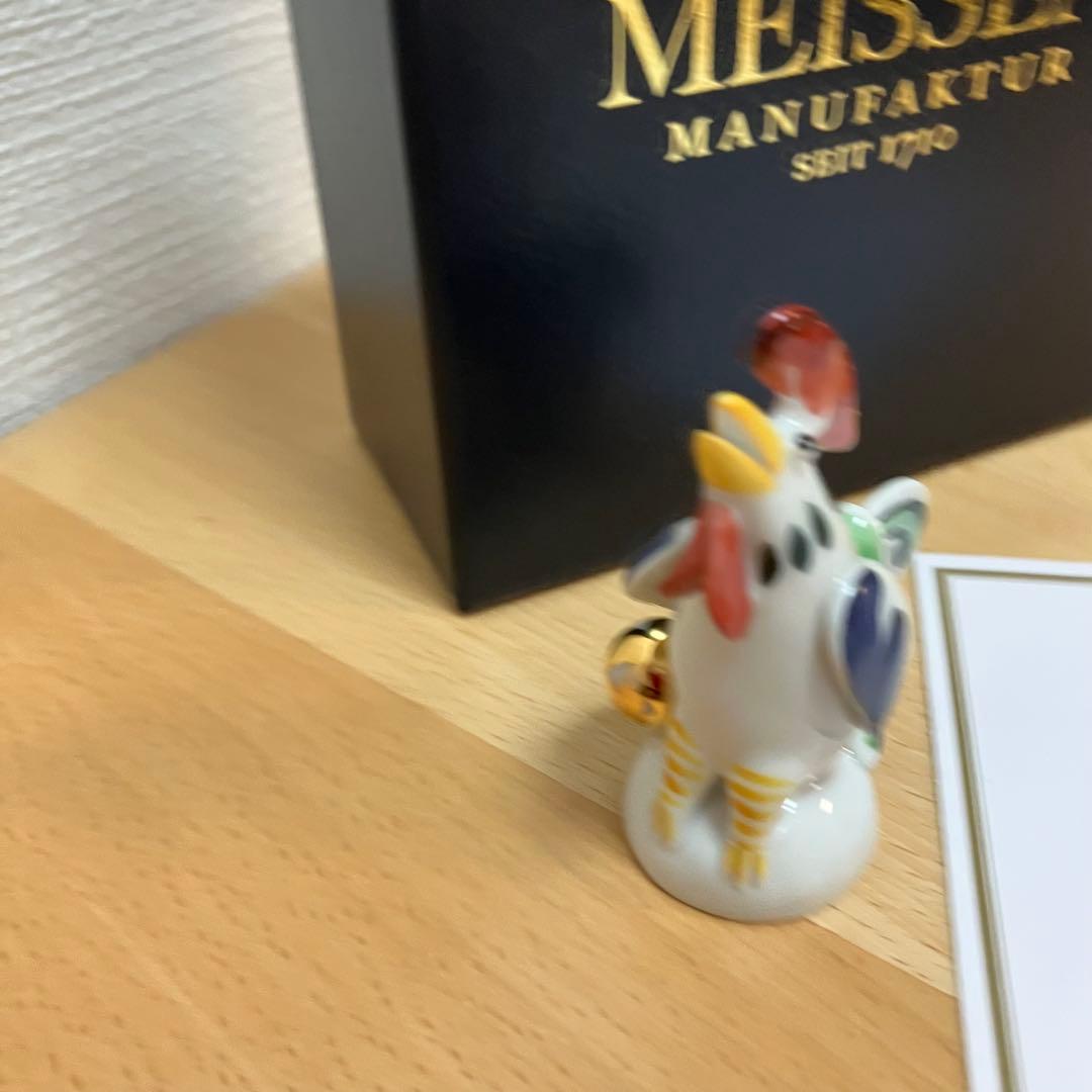 MEISSEN マイセン　置物　フィギュリン　干支　鳥　鶏　にわとり