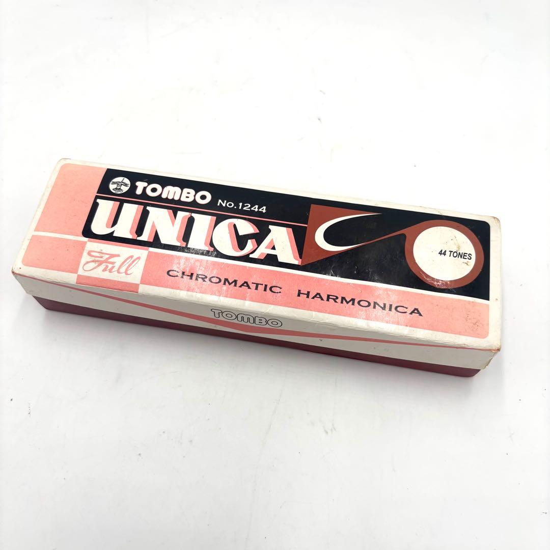 TOMBO UNICA クロマチックハーモニカ 17.8cm 箱付 トンボ