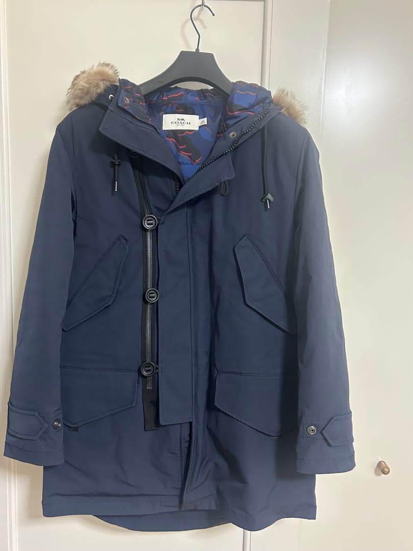 【COACH】ダウンライナー付き モッズコート M ネイビー メンズ 3WAY